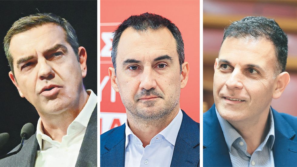 tsipras - xaritsis - karameros